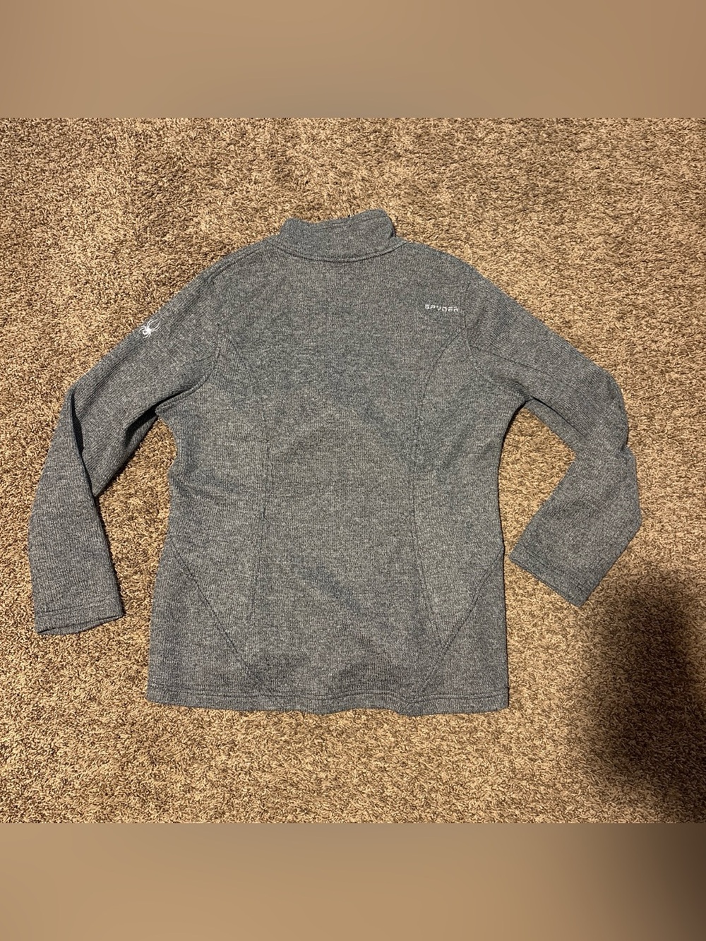 Spyder Women's Gray Turtleneck Fleece Pullover jacket